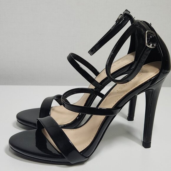 Nine West Lioro High Stiletto Heel Sandals Black Women's Size 5.5 - Picture 4 of 10